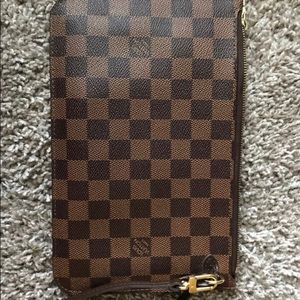 louis vuitton damier ebene neverfull mm pochette